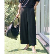【洗える・吸水速乾・接触冷感・セットアップ対応】Light ジョーゼット ワイド パンツ