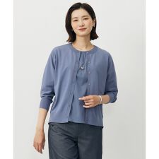 【洗える】レーヨンストレッチ カーディガン