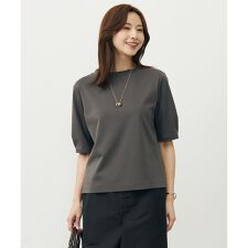 【洗える・抗菌防臭・接触冷感】ドライポンチ モックネック カットソー