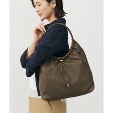 【A4サイズ収納可】ドロストギャザー トート バッグ