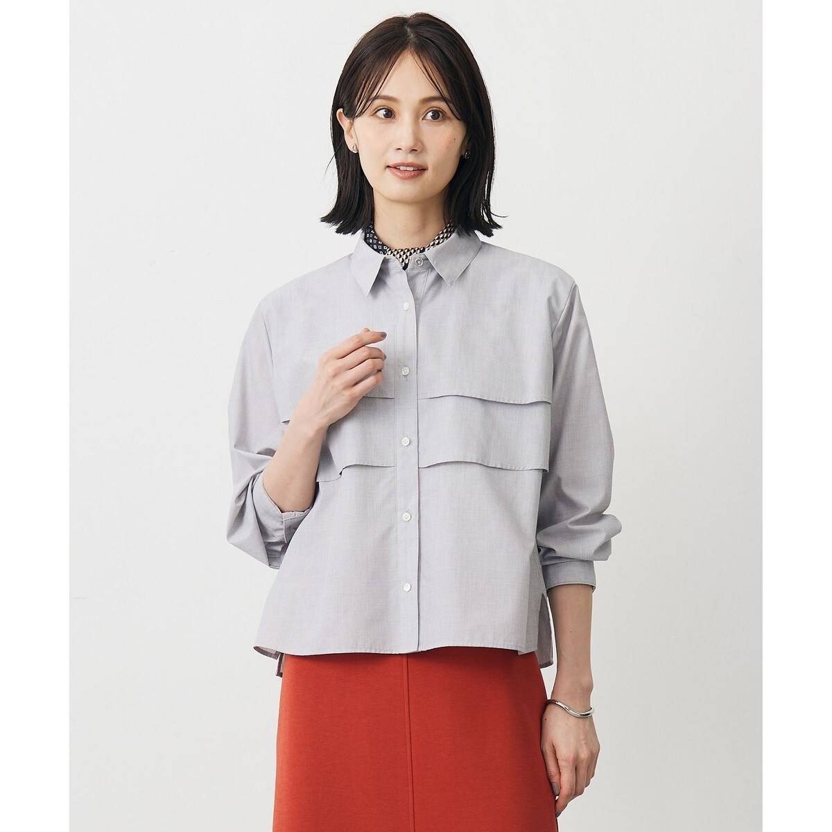 マウリツィオ ミコノス　ブラウス □【MAURIZIO MYKONOS/マウリツィオ ミコノス】TOPS：ブラウス