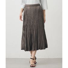 ライトマイクロスエード プリーツ スカート