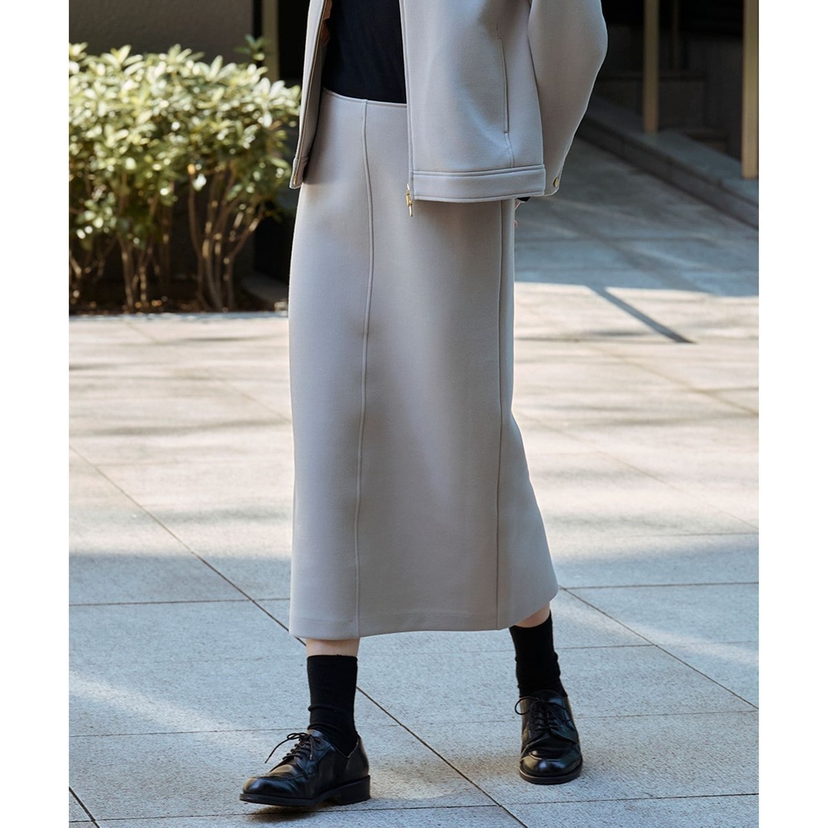 J.PRESS LADIES （Jプレス）スカート　新品 セール】 T/R/Wグレンチェック スカート （ミニ・ひざ丈スカート