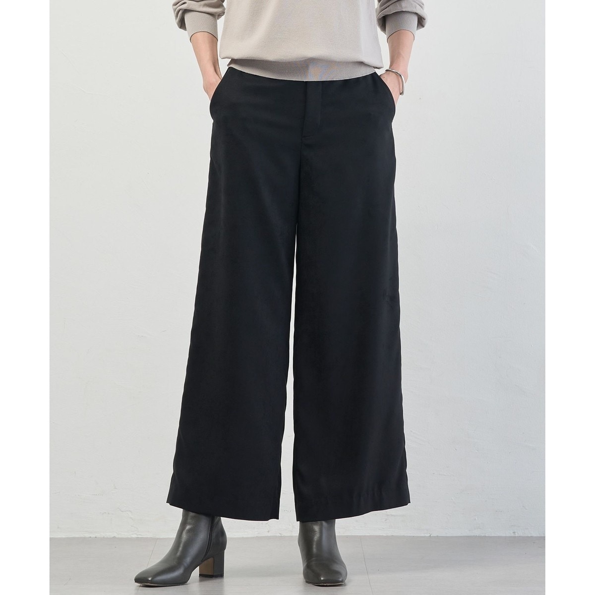 ニューヨーカー（NEWYORKER）/【ウォッシャブル】ライトコール ワイドパンツ ウォッシャブル】ライトコール ワイドパンツ | ニューヨーカー