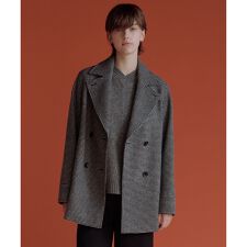 チェックビーバー Pコート