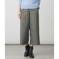 ラメツイード クロップド パンツ