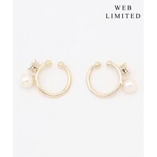 【WEB限定・2way・2set】パールビジュー イヤカフ リング