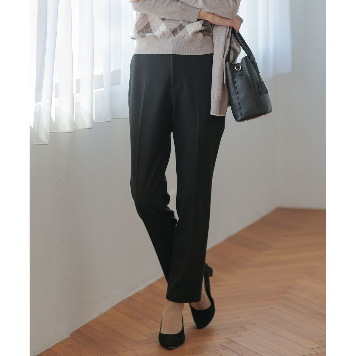 シルクネップヘリンボーン ガウチョ パンツ | 23区(23KU) | マルイ