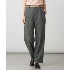シルクネップツイード スレート パンツ