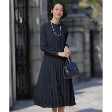 ノルディス2wayジョーゼット プリーツ ワンピース