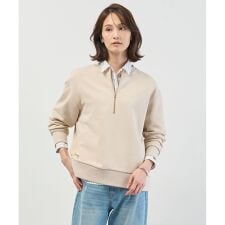 裏毛 ハーフジップ プルオーバー