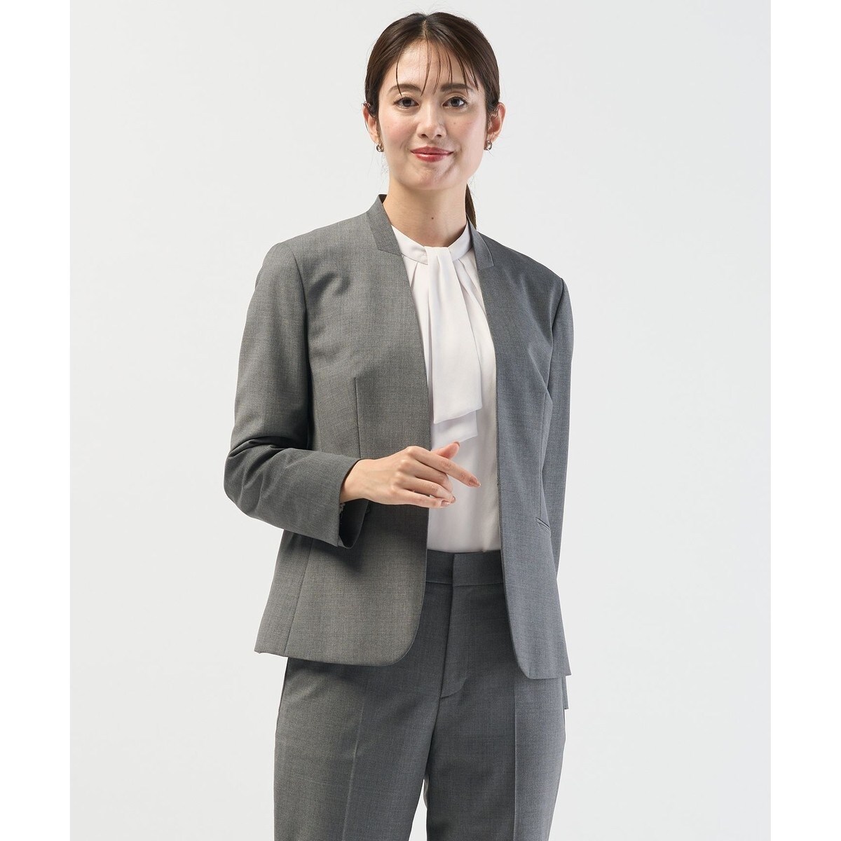 ＆NAVY ノーカラーツイードジャケット | イエナ(IENA) | マルイウェブ