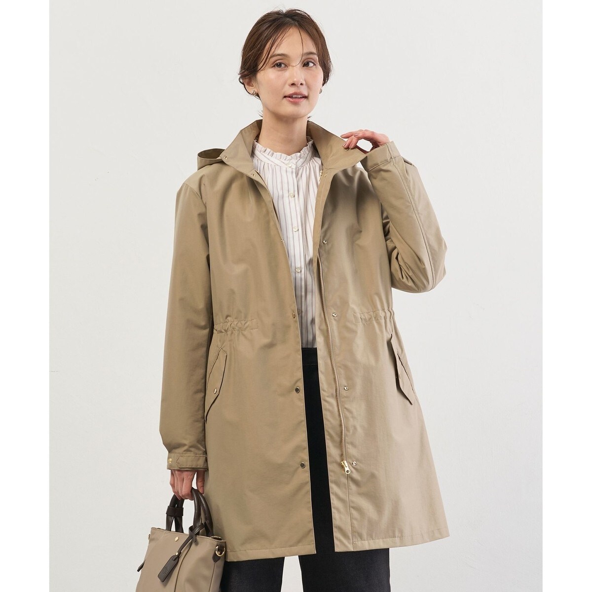 2way】スパンライクナイロンタッサー フーデッド コート | Jプレス(J