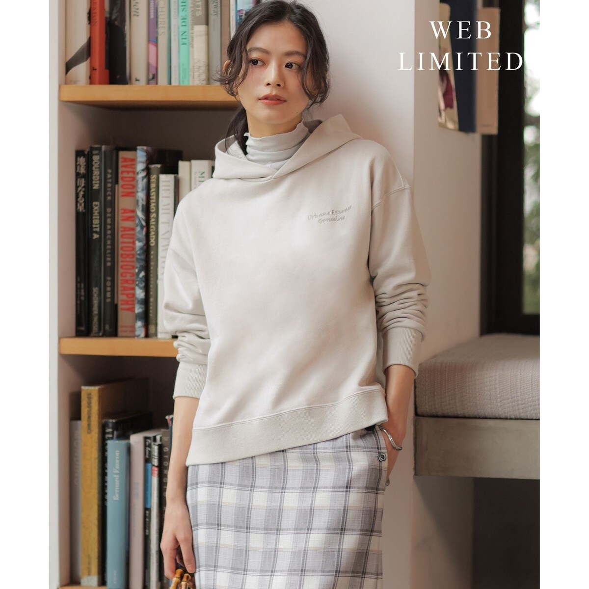 コットン裏毛ジップアップフーディー | ローラ アシュレイ(LAURA