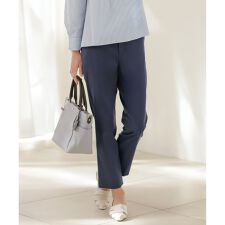 【WEB限定カラーあり】セルロースリネンストレッチ テーパード パンツ