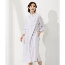 【WEB限定カラーあり・洗える・接触冷感・UVカット・イージーケア】 エステネージュストライプ ワン