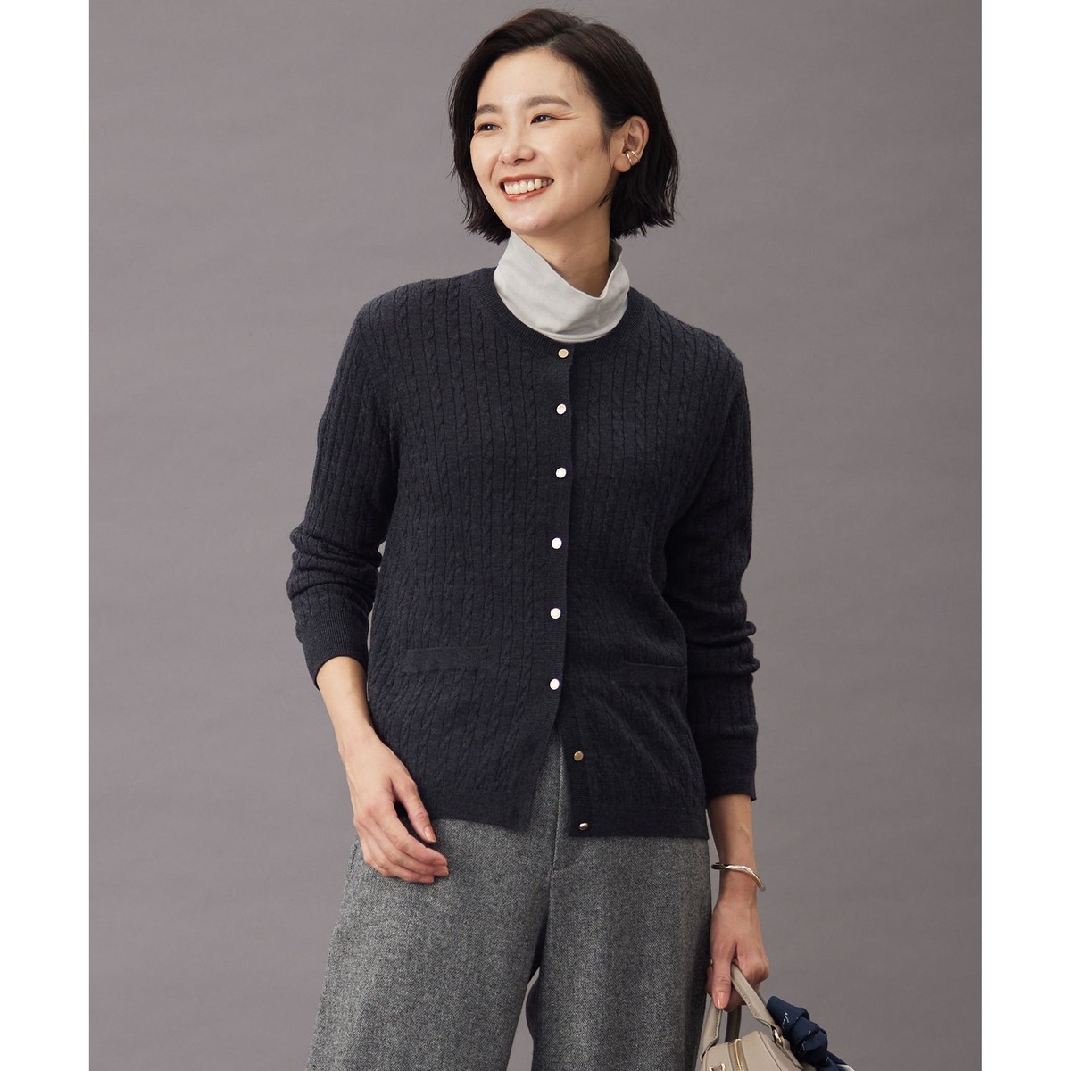 洗える】KNIT BASIC クルーネック カーディガン | Ｊプレス(J.PRESS