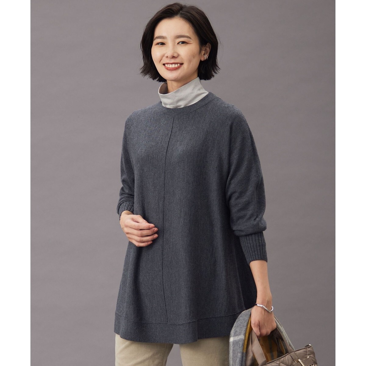 洗える】EASY WOOL チュニック ニット | Jプレス(J.PRESS) | マルイ