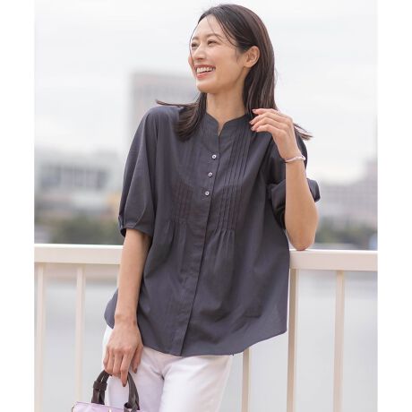 極美品 セオリーリュクス Theory luxe ウォッシャブル 細けれ ブラウス 40