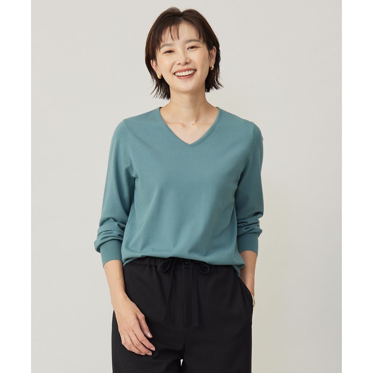 【ご好評につき新色追加！・WEB限定カラーあり・洗える】PRINCE Vネック ニット