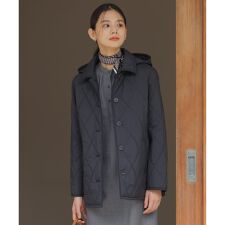 【洗える・撥水】プレミアムBasicキルティング ショート コート