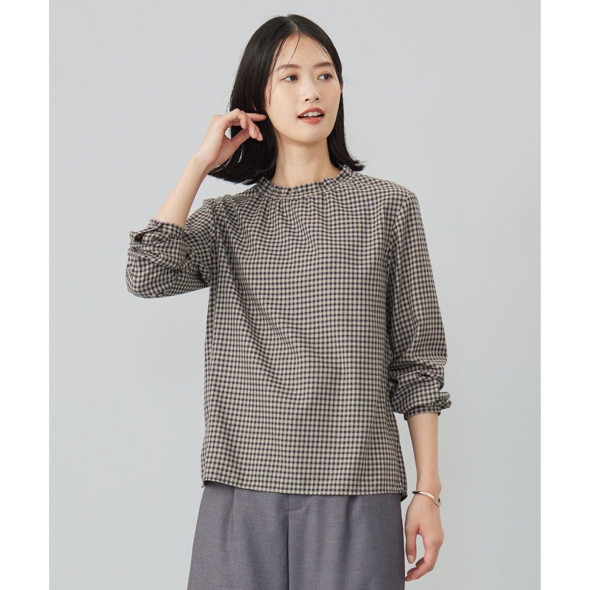 【新品 タグ付】23区 【MORE掲載】シアー コットン フリル ブラウス MORE掲載】シアーコットンボイル フリル ブラウス | 23区(23KU