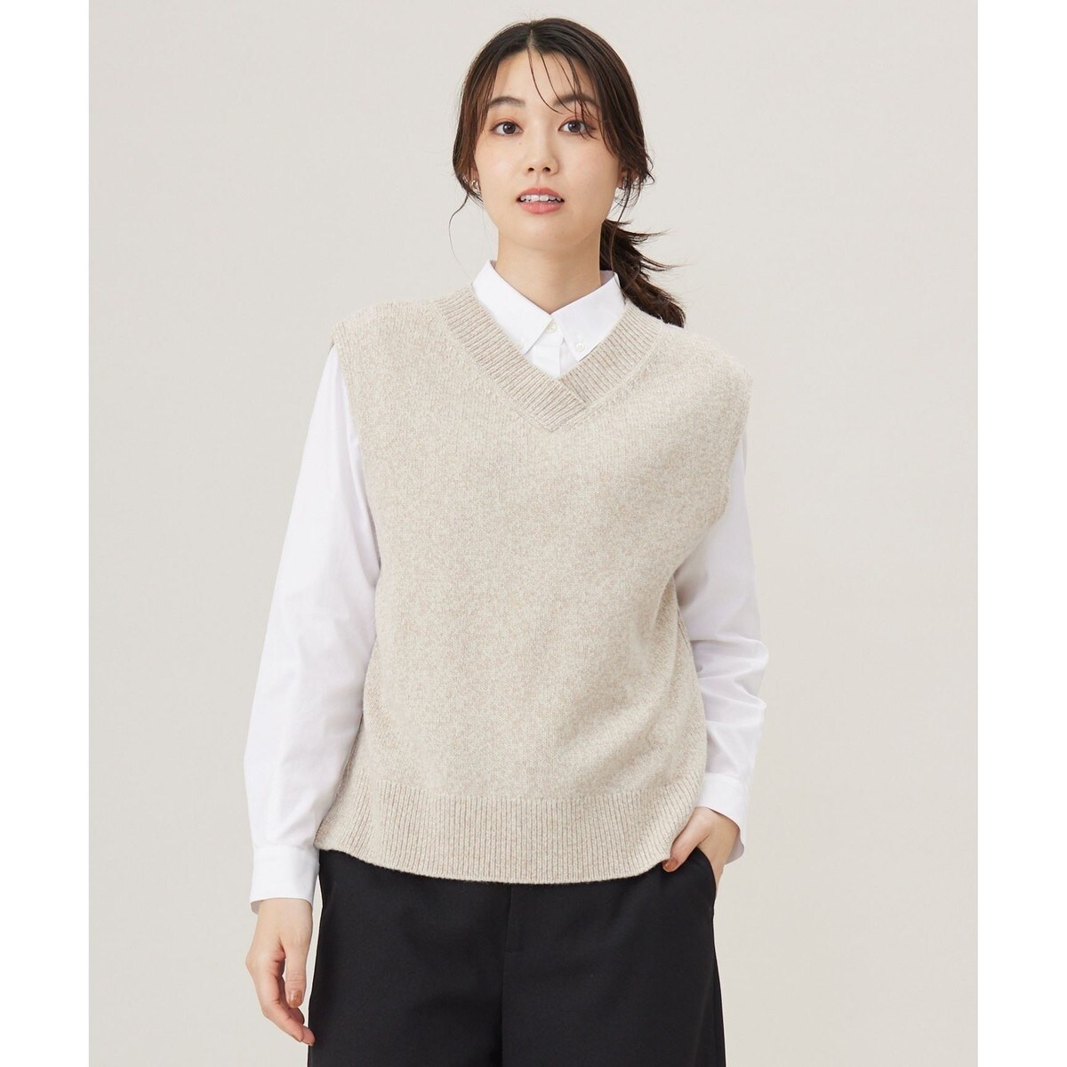 JOURNAL STANDARD✖️金子綾　ホワイトベスト　BOXYベスト JOURNAL STANDARD（ジャーナルスタンダード）の「【AYA KANEKO