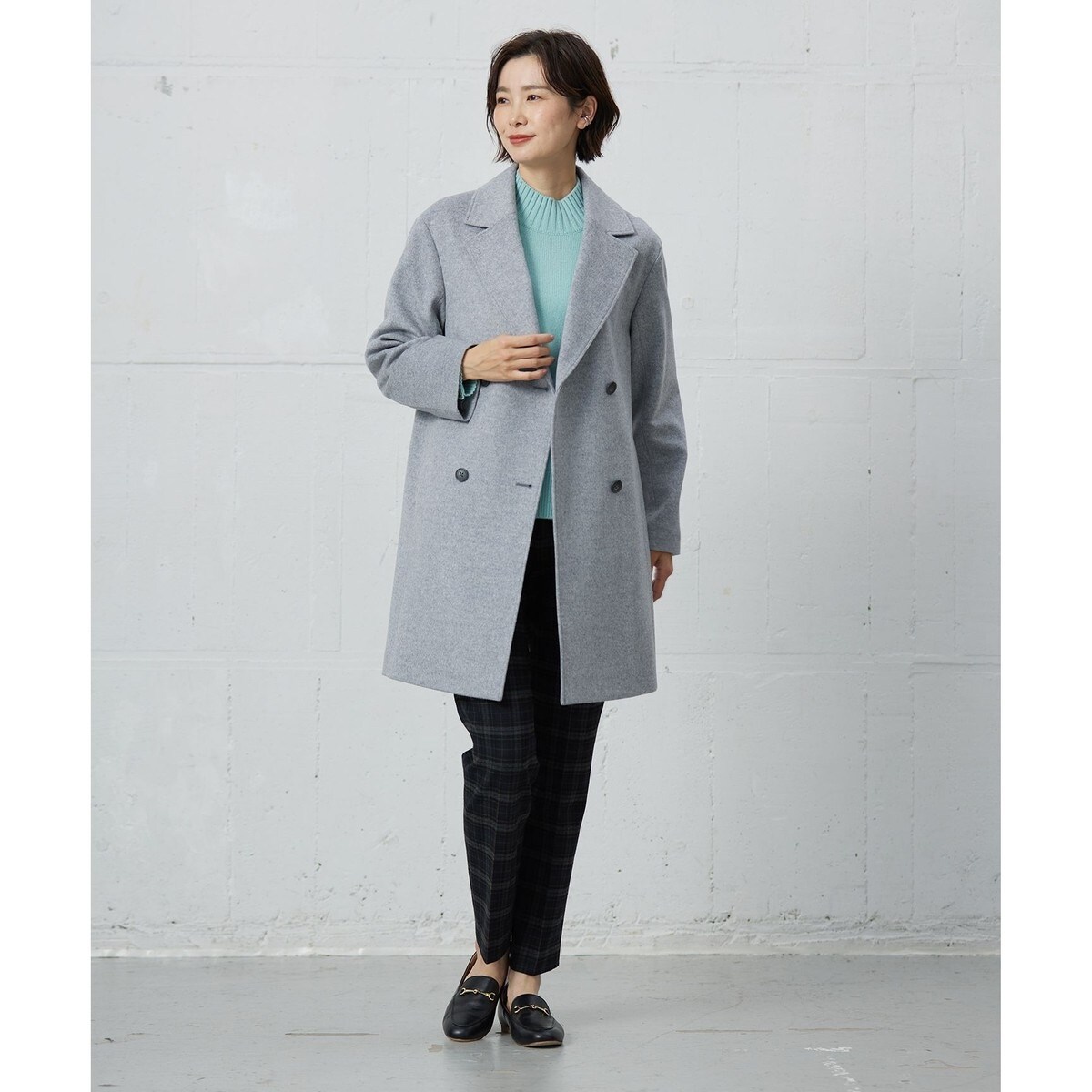 J.PRESS Jプレス Pコート ディアスキンレザーPコート / J.PRESS MEN | ファッション通販