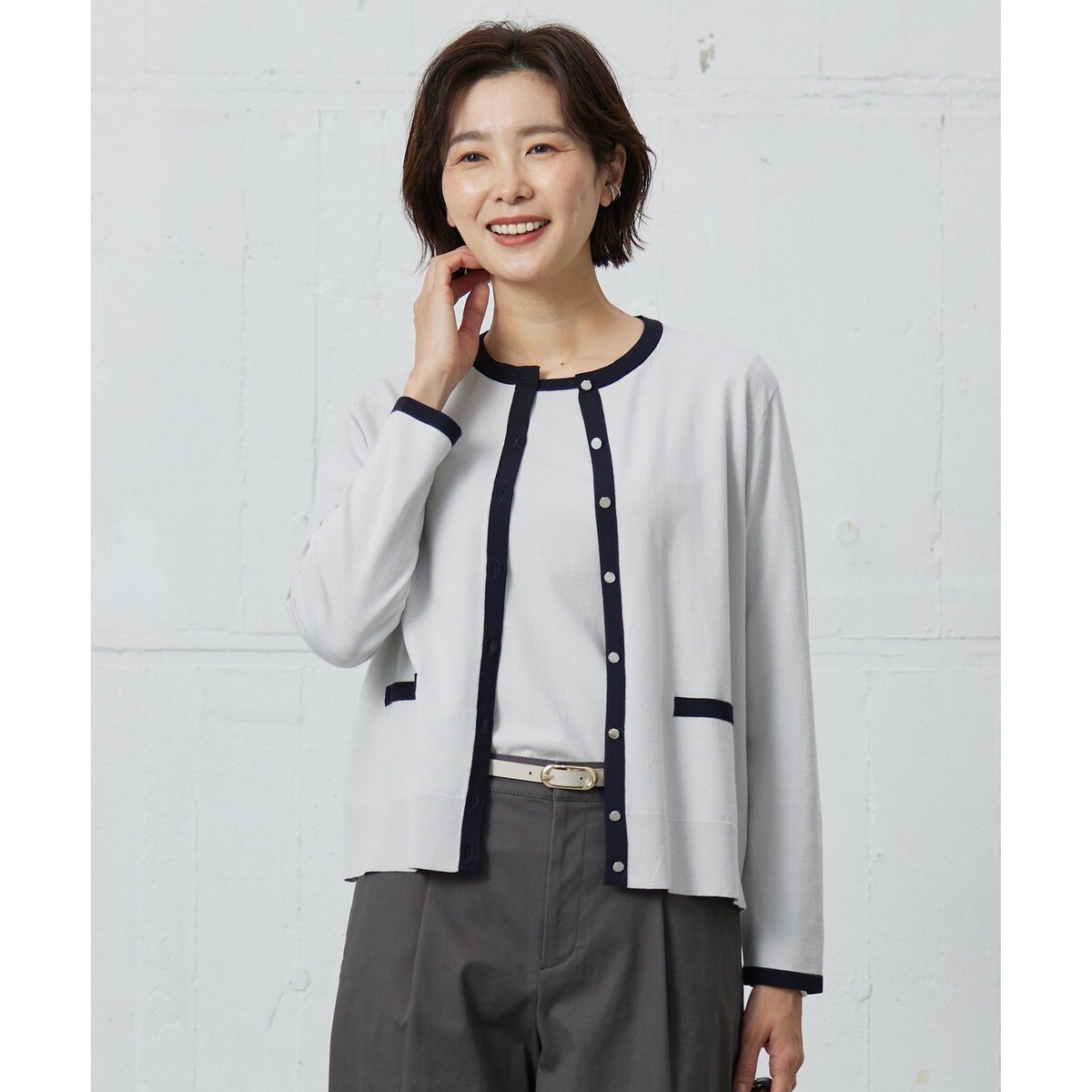 Leilian PLUS HOUSE / レリアンプラスハウス ツイードトップス 店舗人気】ブラウス【Leilian WHITE LABEL