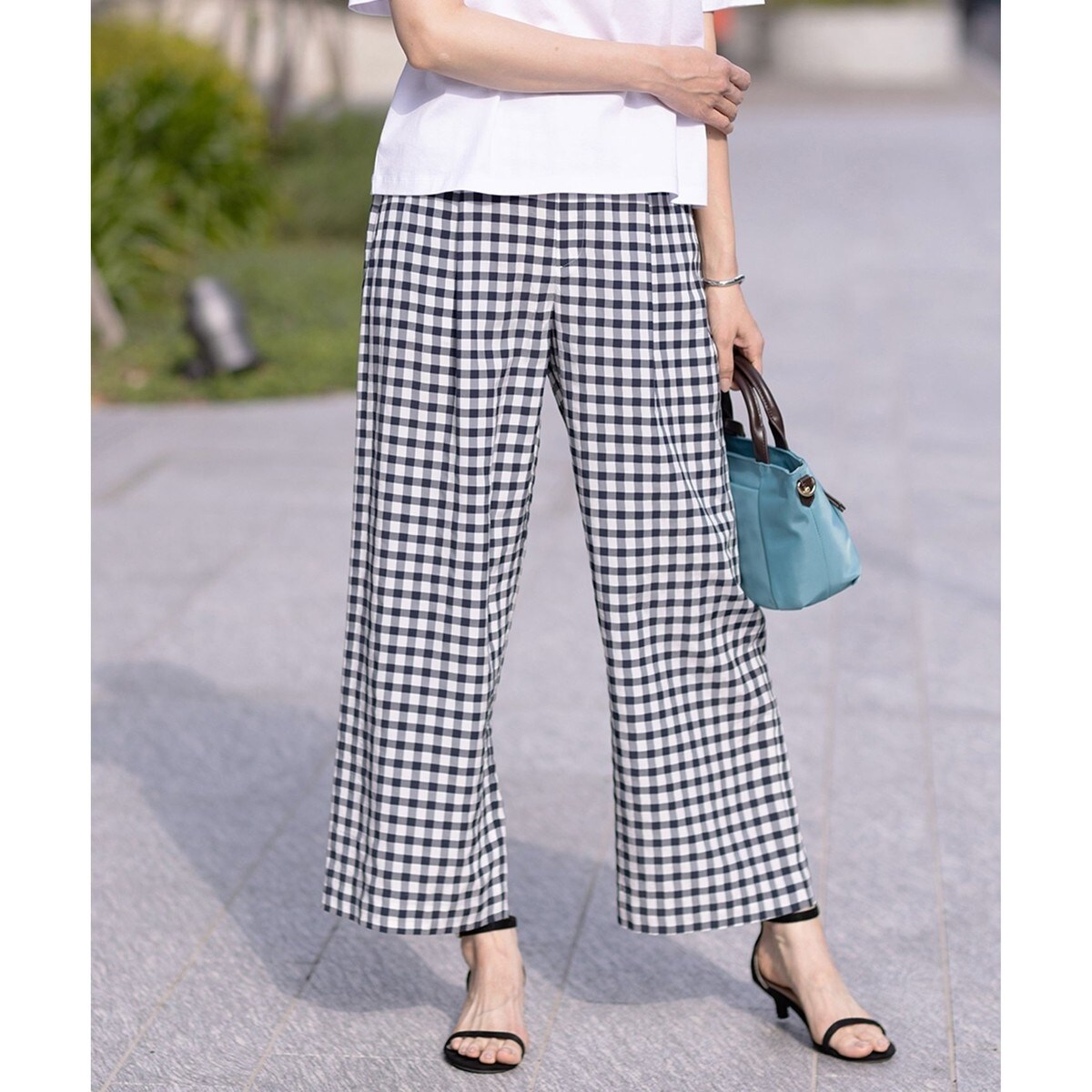 シルクネップ ツイード セミワイド パンツ / J.PRESS LADIES L