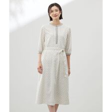 【洗える】ジオメトリックプリント ワンピース