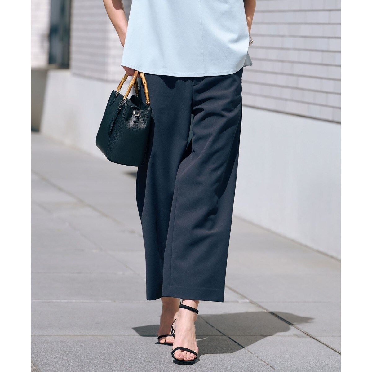 洗える】ヴィーナスダブルクロス テーパード パンツ | Jプレス(J