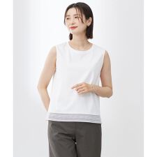 【洗える】ノースリーブスムースジャージー レース カットソー | Ｊプレス(J.PRESS)