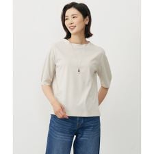 【洗える・抗菌防臭・接触冷感】ドライポンチ モックネック カットソー
