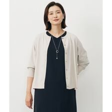 【洗える】レーヨンストレッチ カーディガン