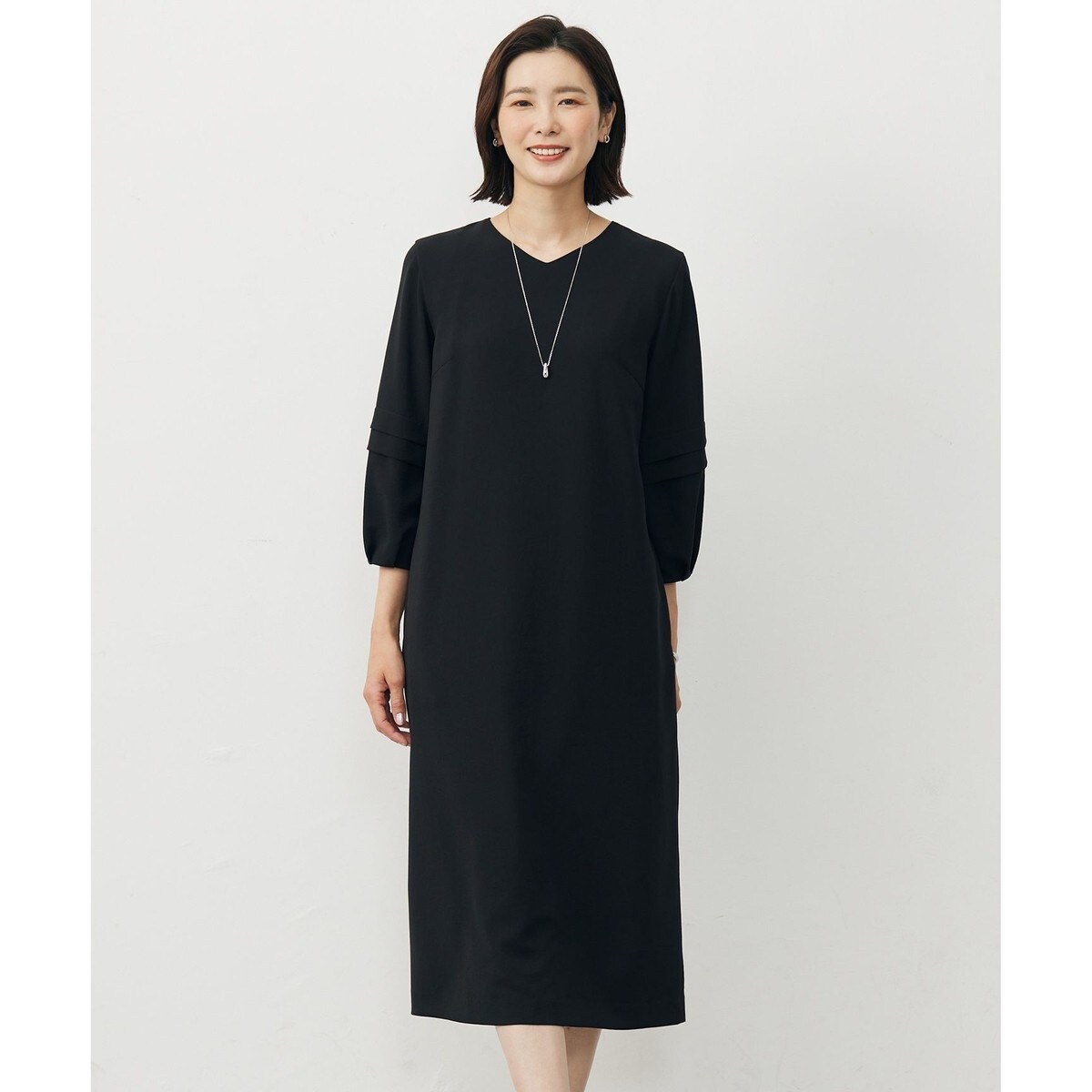 O429新品J.PRESS洗えるジョーゼットジャージーワンピース11￥29920 洗える】ジョーゼットジャージー ワンピース | Jプレス(J.PRESS