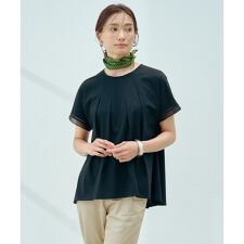 【洗える・接触冷感】プレーティングジャージー フレア カットソー
