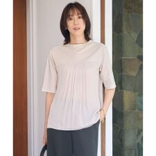 【洗える・抗菌防臭・接触冷感】ドライポンチ フレア カットソー
