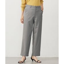 【洗える】SOFTシャンブレー テーパード パンツ