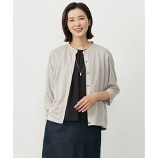 【洗える・接触冷感】ジャージー ブルゾン