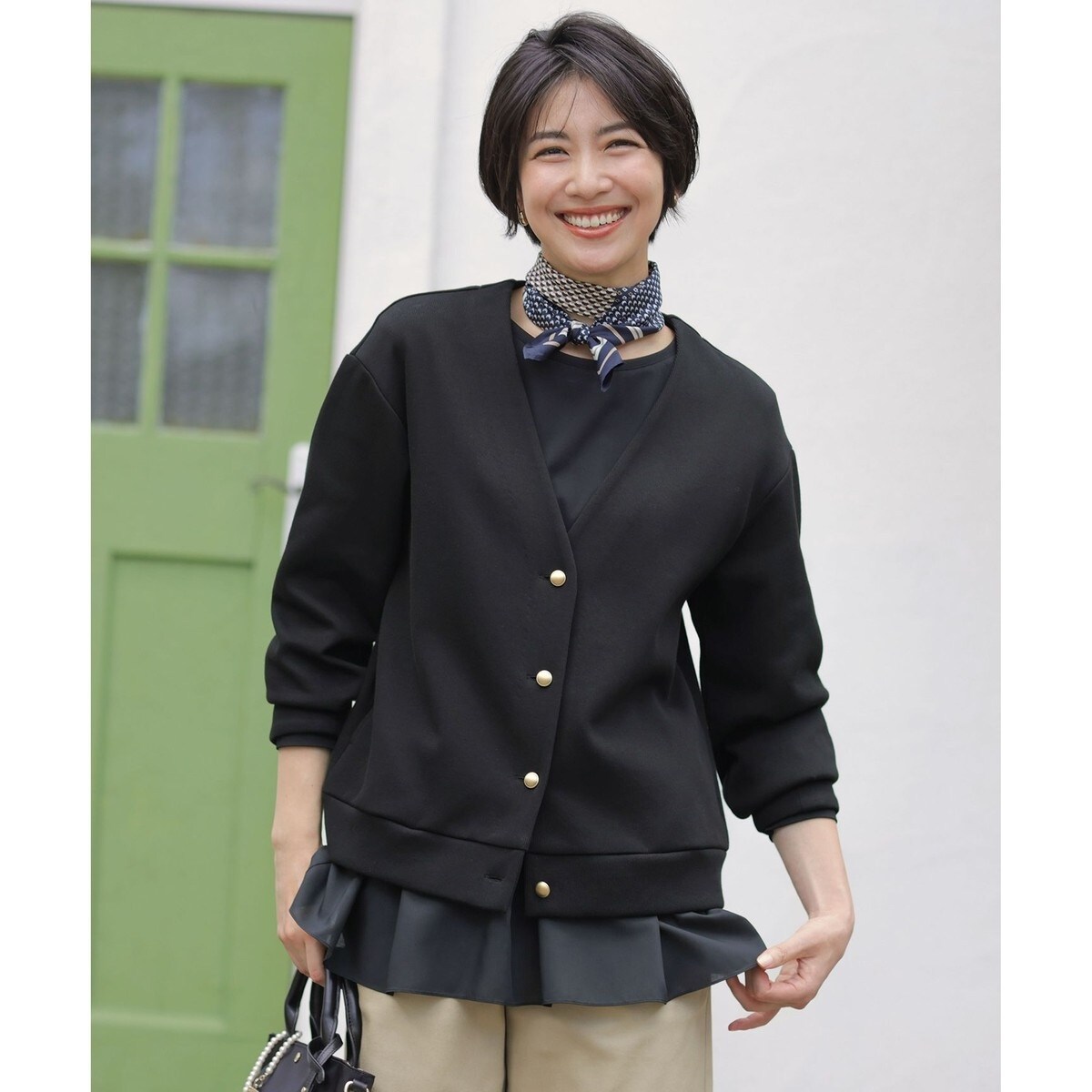 Oggi6月号掲載/洗える】プレミアムビオコットン カーディガン