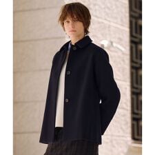 ショートビーバー ショート丈 ステンカラー コート