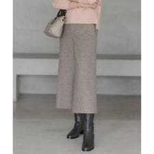 シルクネップツイード クロップド パンツ