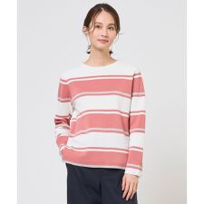 Cotton Acetate ブロッキング ボーダー ニット