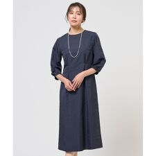 ブロックチェックジャガード ワンピース