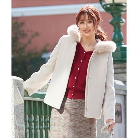 3WAY】スーペリアファインウールモッサ ショート コート  