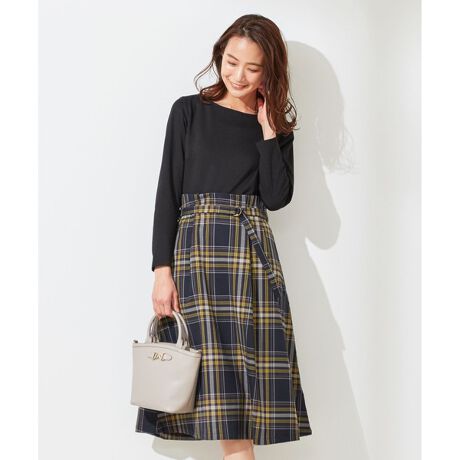 洗える ポンチ チェックコンビ ワンピース エニィスィス Any Sis Opwpim0281 ファッション通販 マルイウェブチャネル
