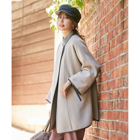 即完売】グレースクラス ケープコート ウールポンチョ （GRACE CLASS  