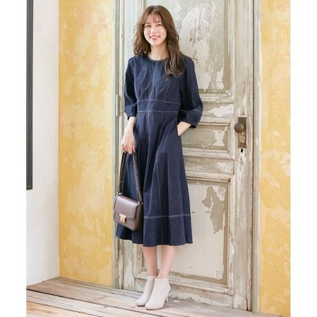 洗える レディモードデニム ワンピース エニィスィス Any Sis Opwpns0280 ファッション通販 マルイウェブチャネル