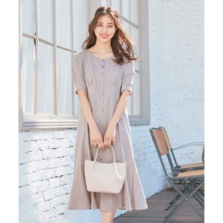 洗える ストライプドビーレース ワンピース エニィスィス Any Sis Opwpnm0501 ファッション通販 マルイウェブチャネル